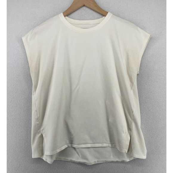 Eileen Fisher Tops - EILEEN FISHER Top S Organic Cotton Stretch Jersey Boxy Dolman Off White USA